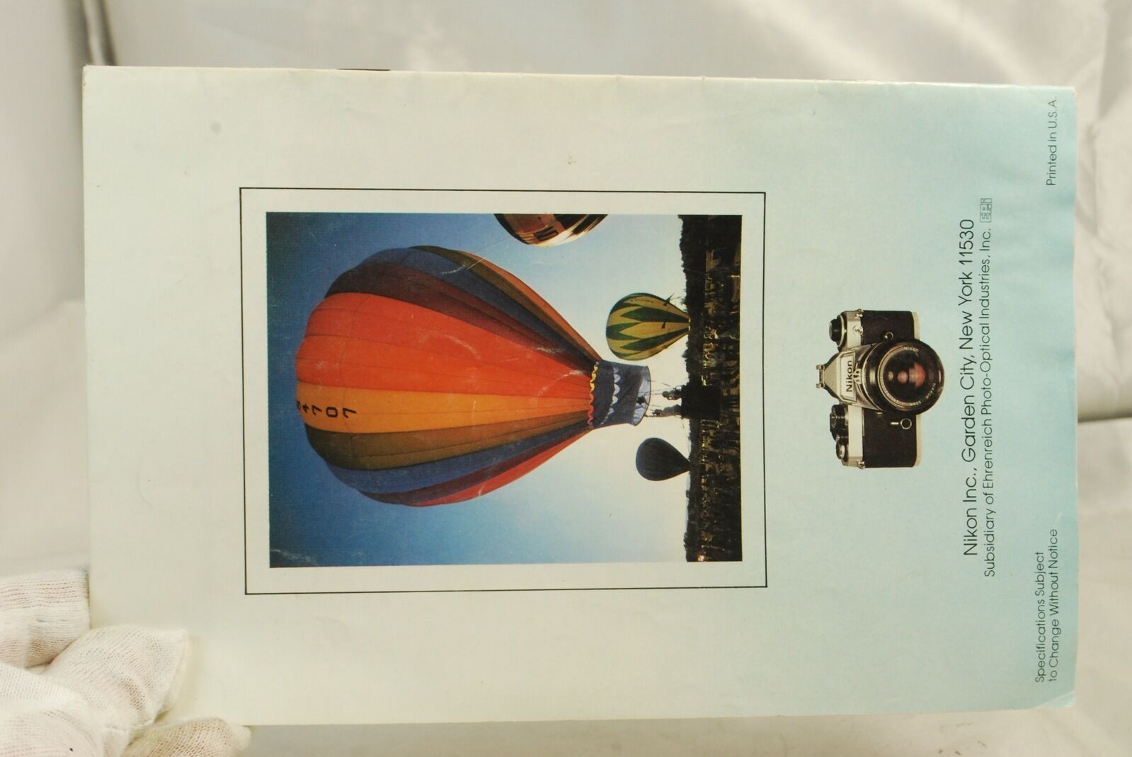 Nikon FE Automatic Compact Camera Photo Guide Booklet 6102066