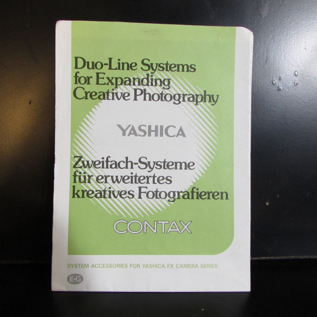 Contax  Yashica Duo - Line Systems Accessory Borchure Flash Lens List O401513