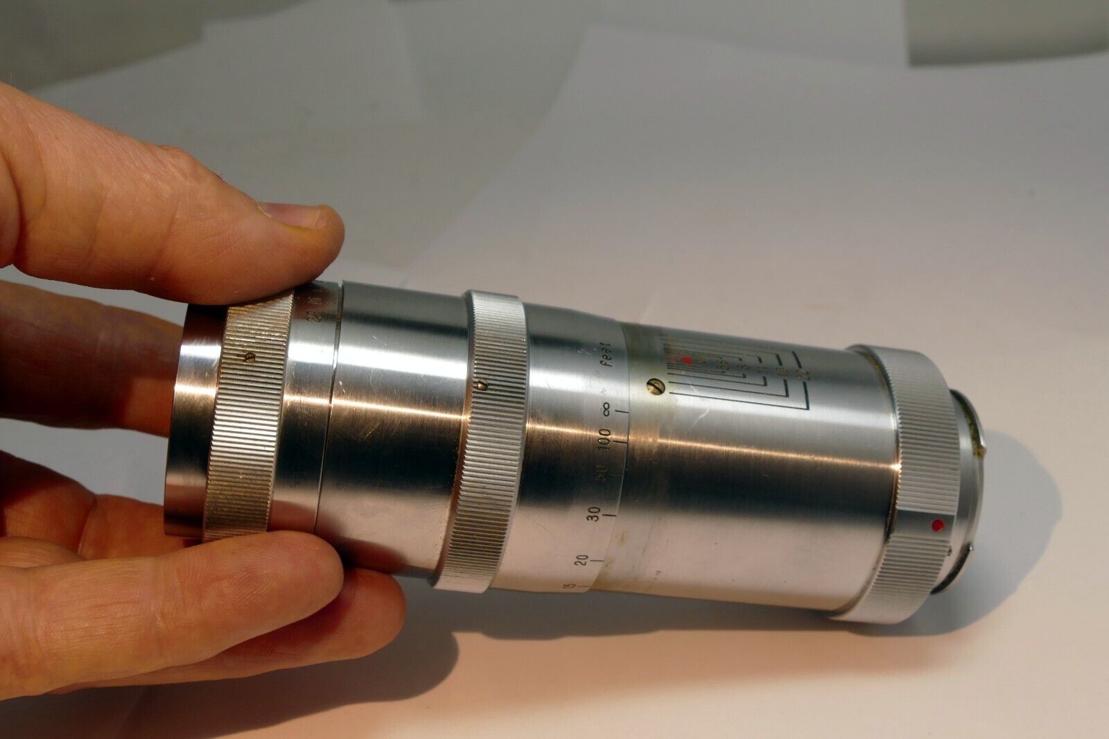Carl Zeiss Jenna Triotar 13.5cm  f4 T  Lens Exakta mount - AS IS Parts or Repair