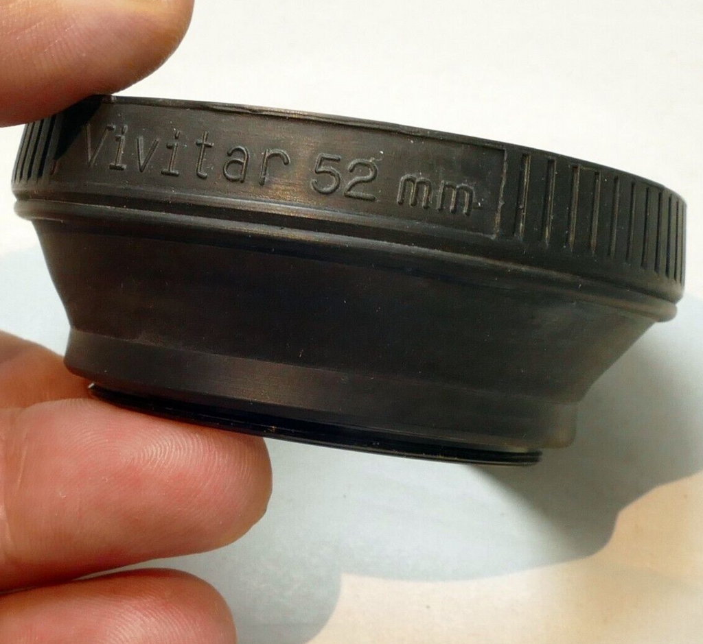 Vivitar collapsible 52mm Rubber Lens Hood Shade  for 50mm f1.4 lenses