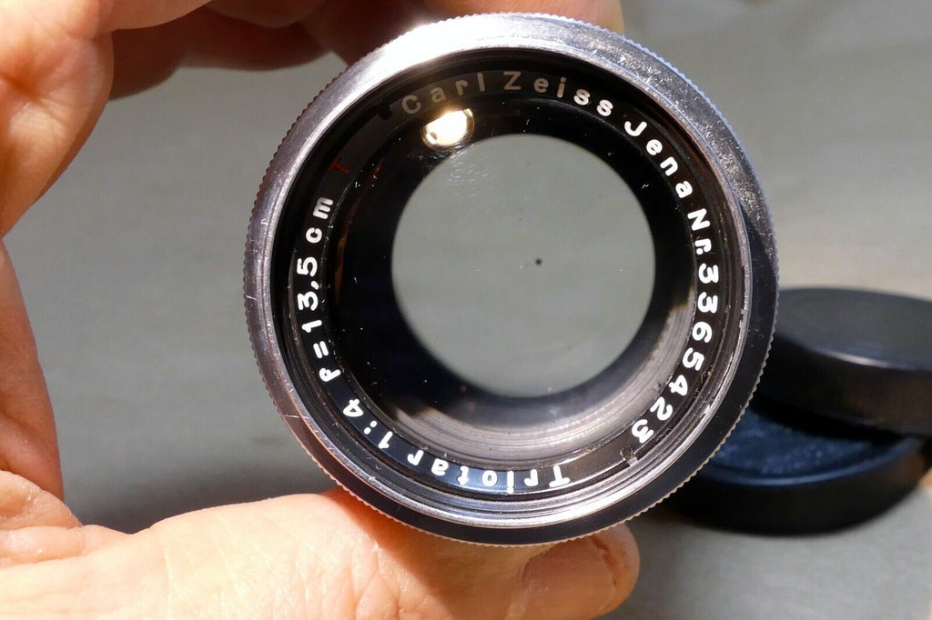 Carl Zeiss Jena Triotar 13.5cm f4.0 T M42 Lens Screw  Mount 135mm