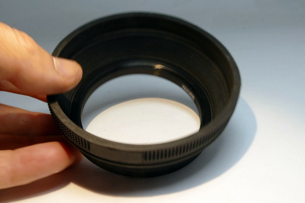 72mm rubber Lens Hood Shade screw in double  threaded for 400mm telephoto