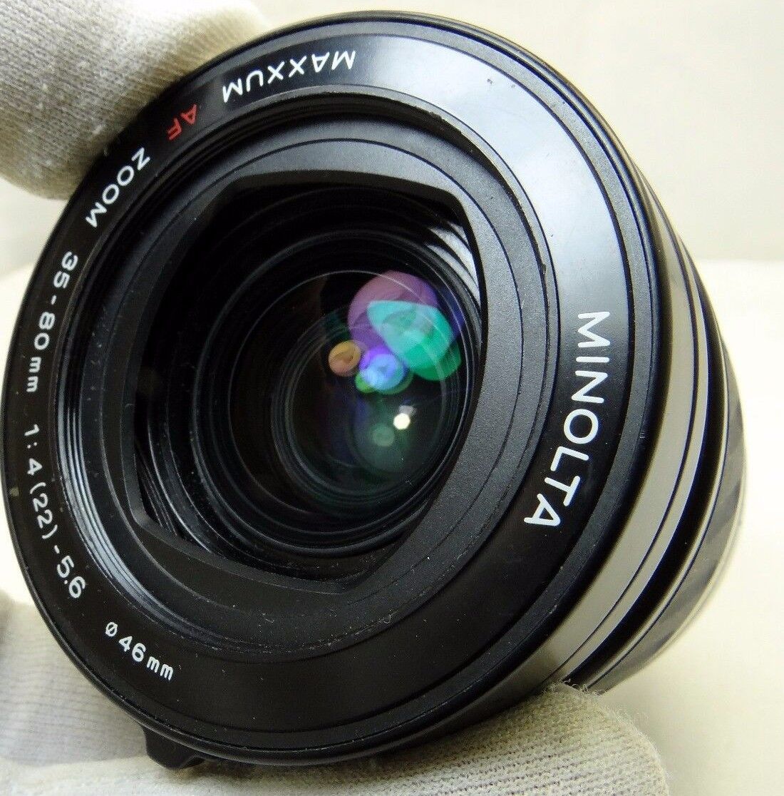 Minolta 35-80mm f4-5.6 Lens Maxxum Haze inside - Parts or Repair AS IS
