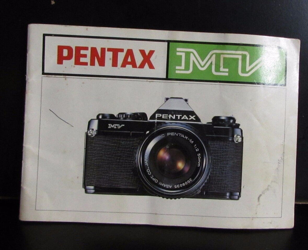 PENTAX MV Camera User Instruction Guide Owner's Manual English EN