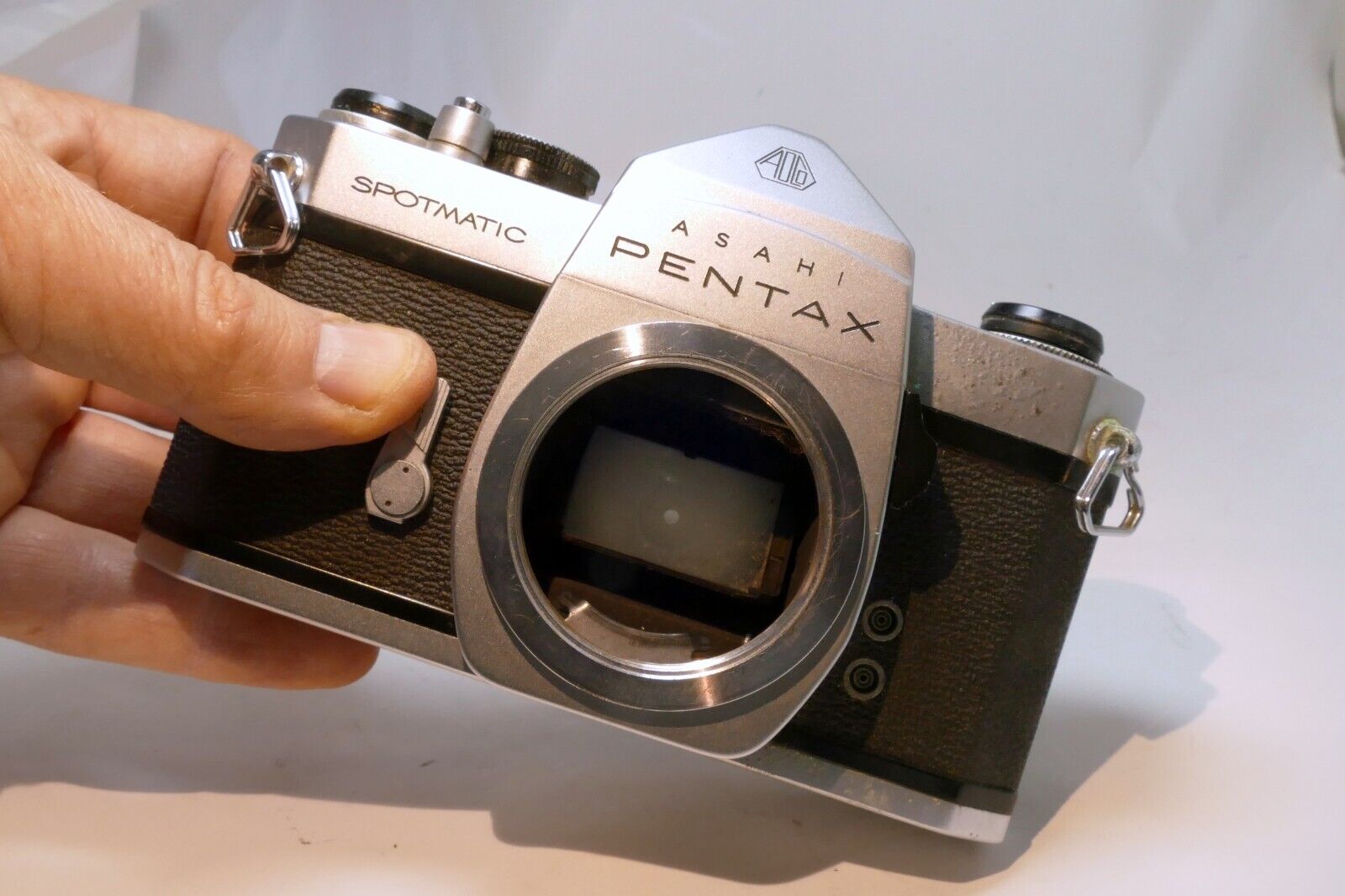 Pentax Spotmatic SP ASAHI Silver 35mm SLR Vintage Film Camera