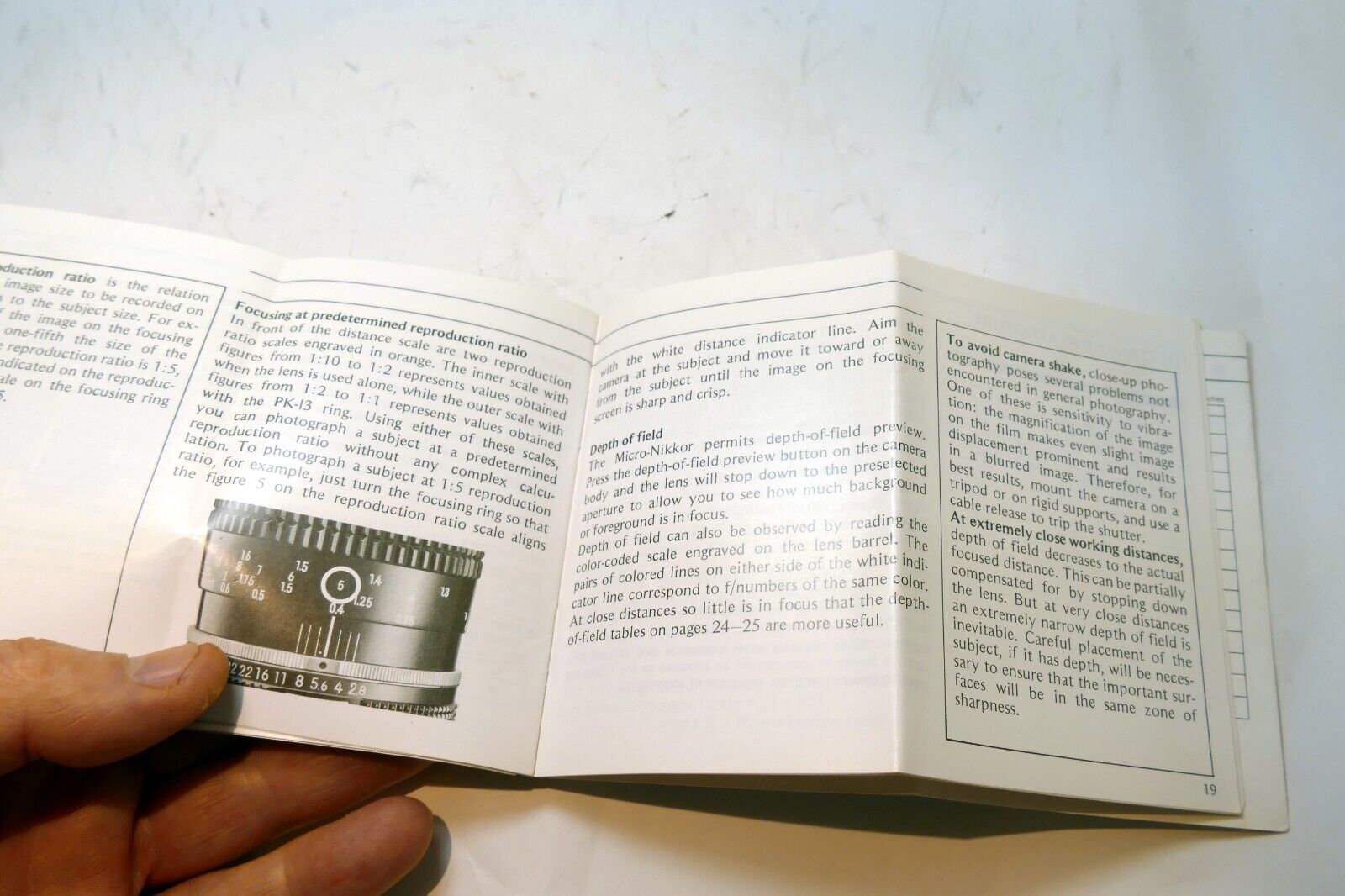 Nikon Micro-Nikkor 55mm f2.8 Ai-s LENS Instruction Guide Manual 1980