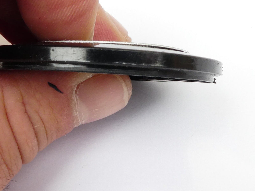 Used Super Albinar 49mm Lens Front Cap Black snap-on type plastic Japan