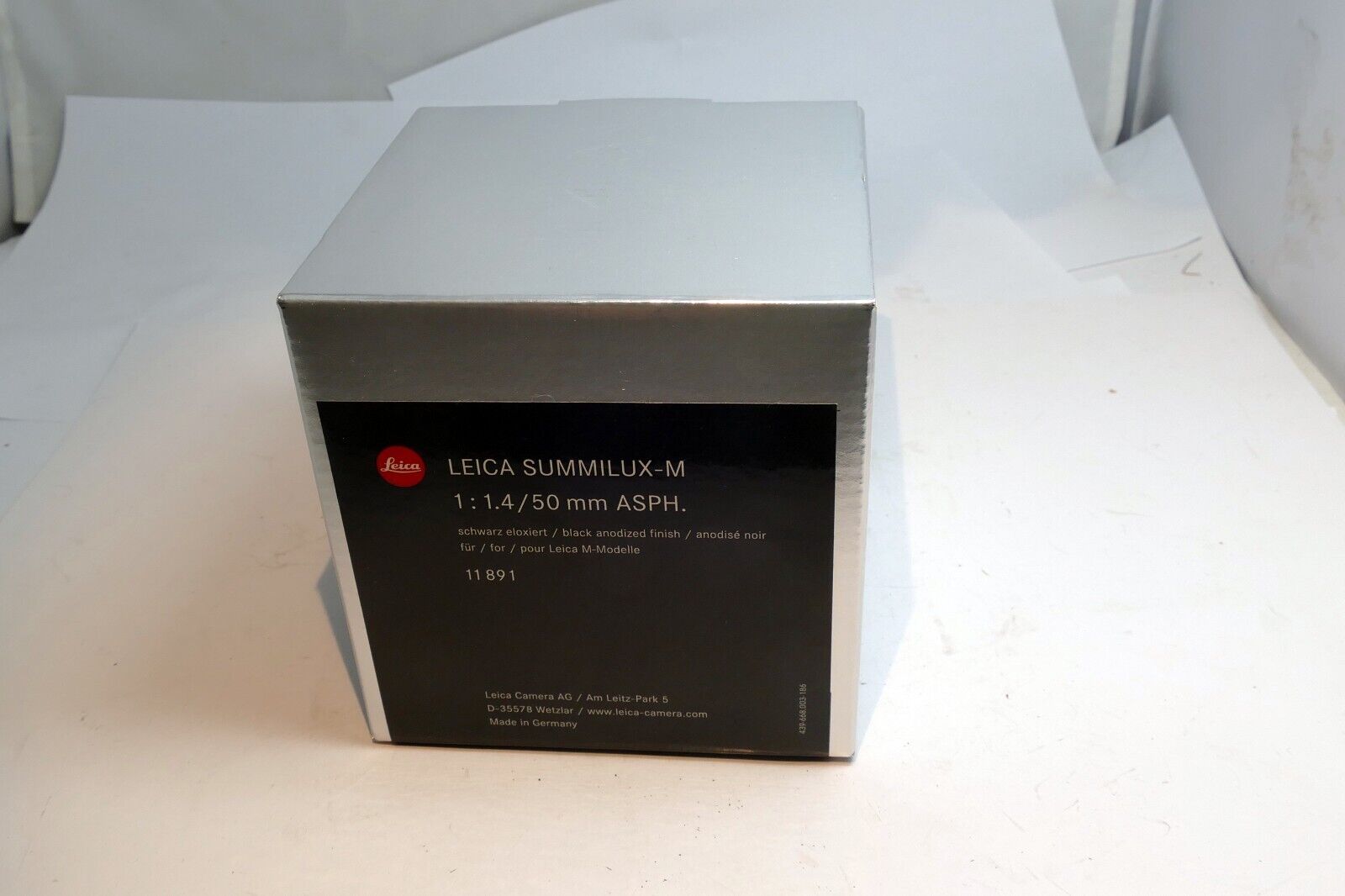 Empty Box (only ) for 11891 Leica  Summilux-M 50mm f1.4 ASPH. lens