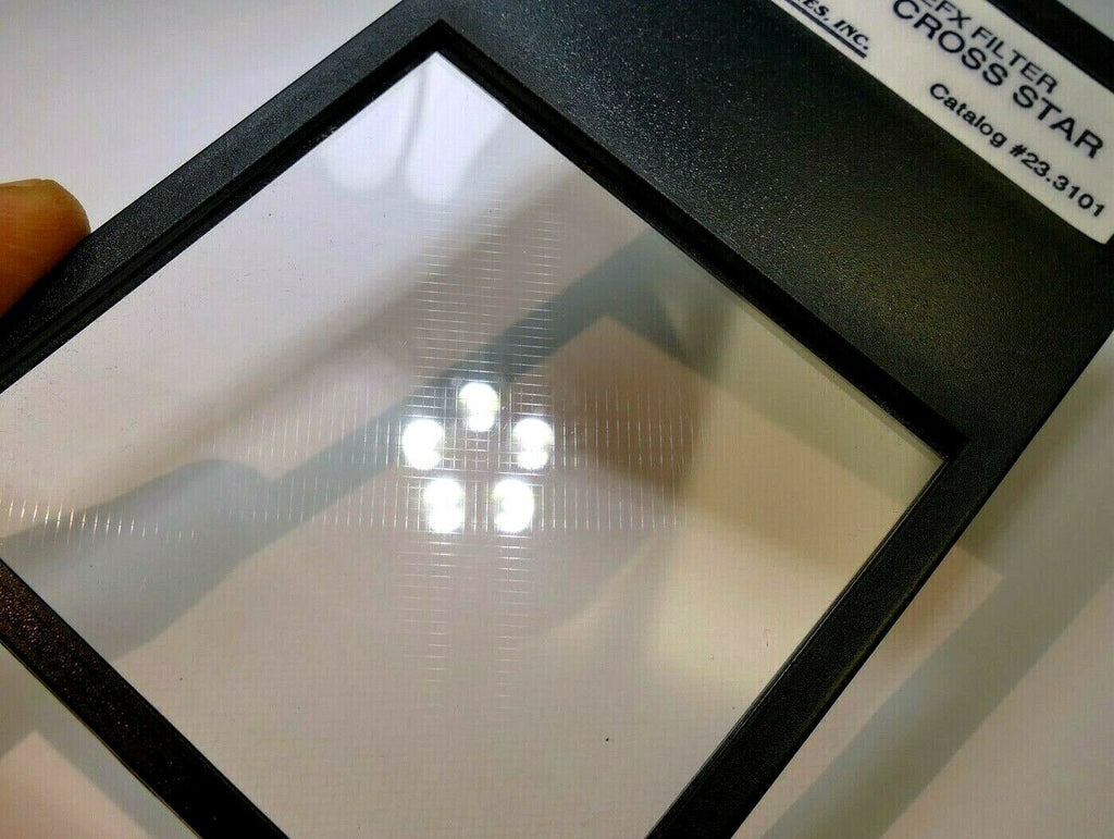 Lindahl 4-Point Cross Star CS Lens Filter drop in square 3X3" 23-3101