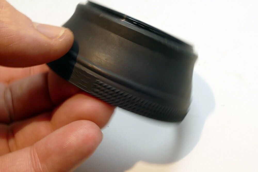 55mm Rubber Lens Hood Shade vintage double threaded for 50mm f1 f1.7 made Japan