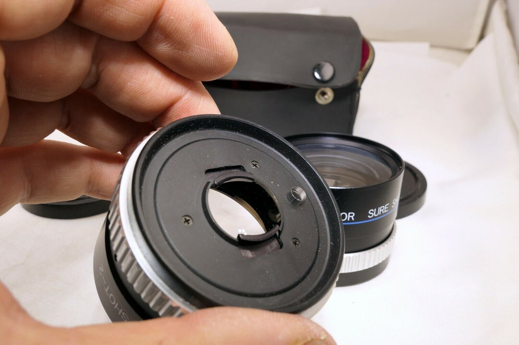 PM Telephoto & Wide angle Lens for Sure Shot 2 camera Canon  AUX point and shoot