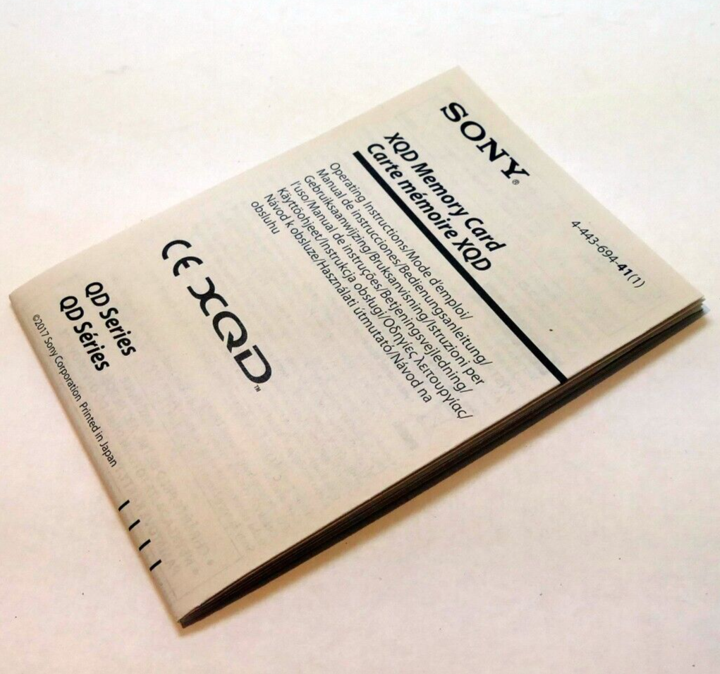 SONY  XQD/SD QD series Memory Card Reader Manual GUIDE