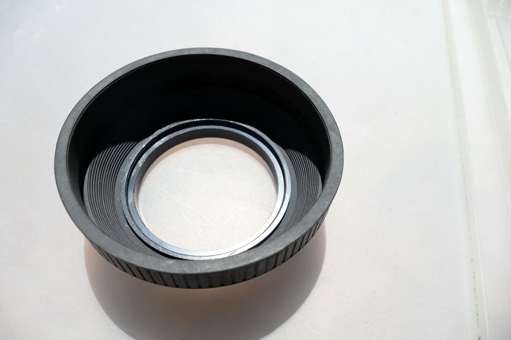 62mm Lens Rubber Hood shade double threaded for  telephoto zoom