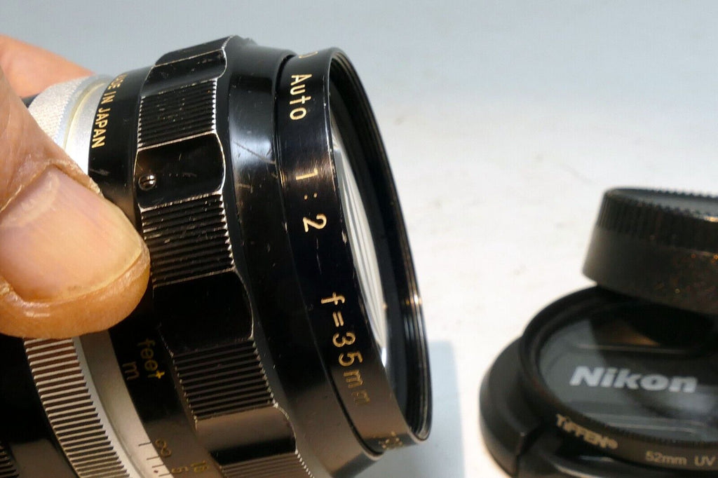 Nikon Nikkor-O 35mm f2 AI F Prime lens f2.0 (home Ai'd) - AS IS Parts or Repair