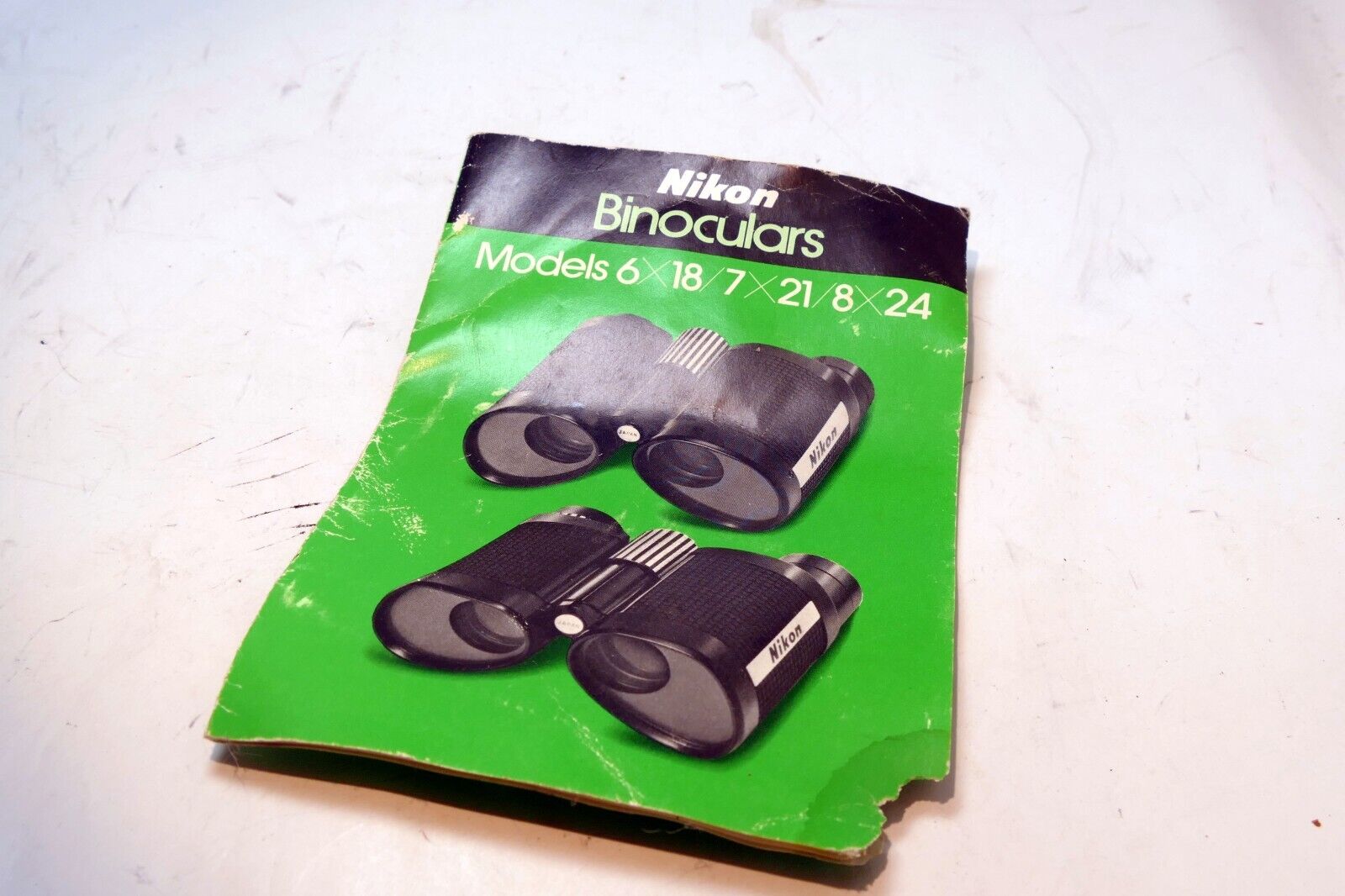 Nikon Binoculars Model 6X18 7X21 8X24 Instruction Guide Manual English vintage