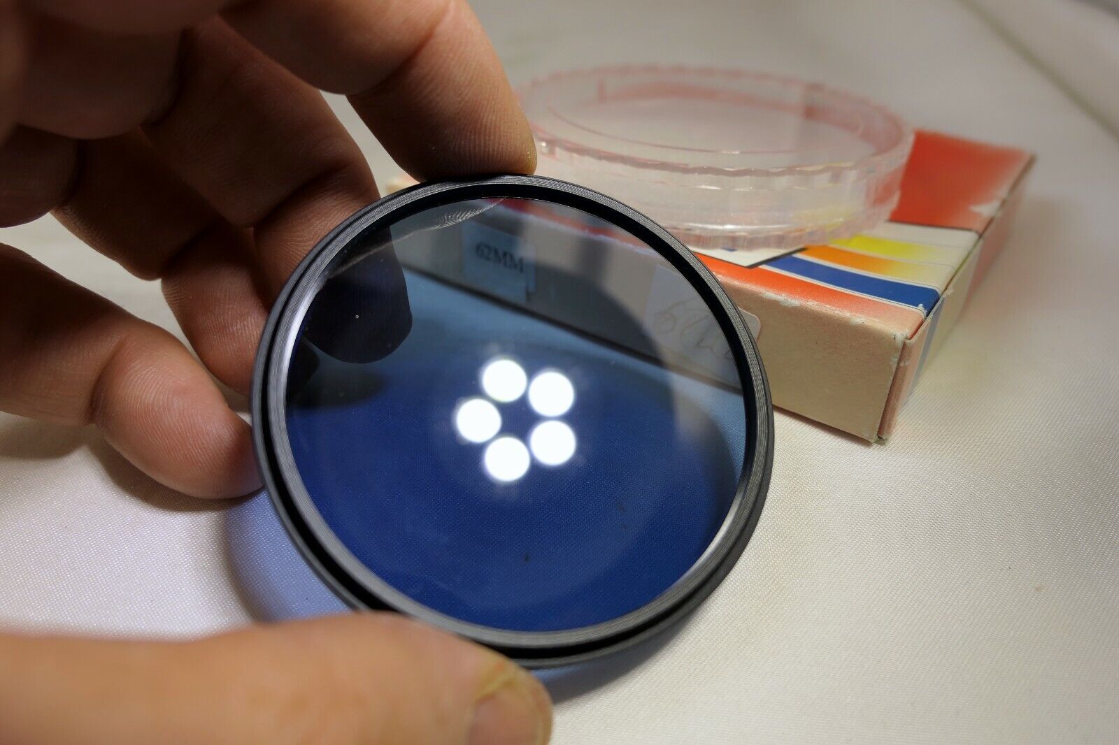 Eitar 62mm 80A Blue lens filter open box