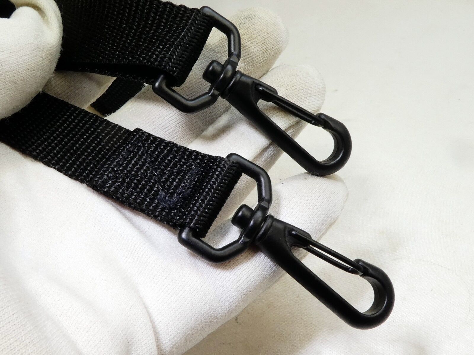 Black Neck Shoulder Strap for camera case Nylon Sturdy with Metal Clips