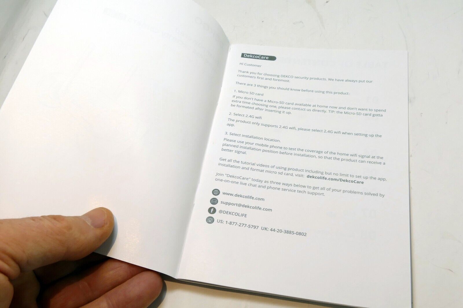 DEKCO Solar CCTV DC8L security Camera guide manual