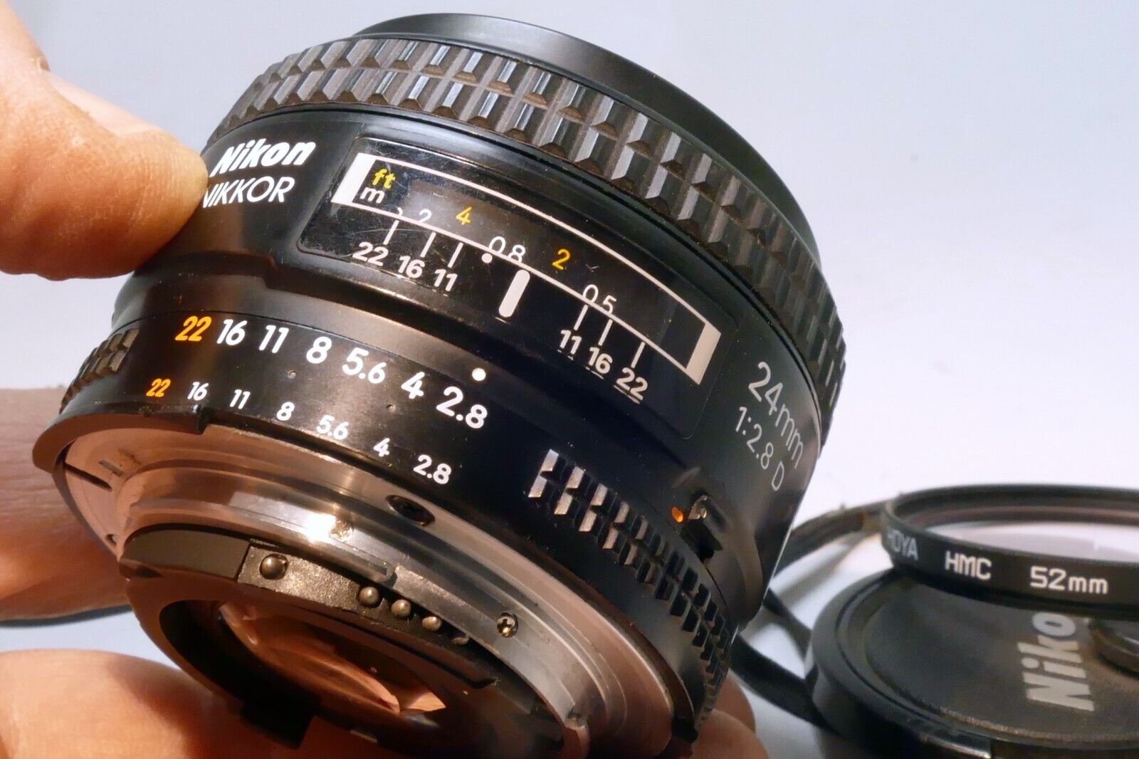 Nikon Nikkor AF 24mm F2.8 D Autofocus Lens  AS IS - parts - works manual mode