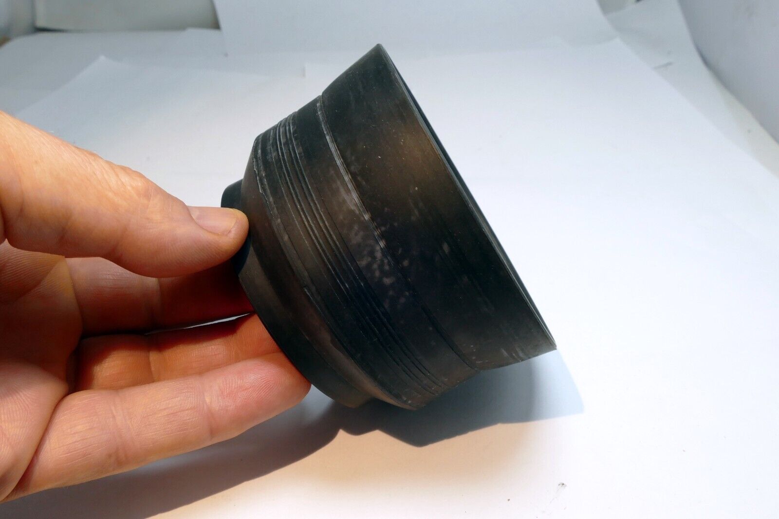 HAMA 58mm Rubber Lens Hood Shade threaded collapsible - telephoto