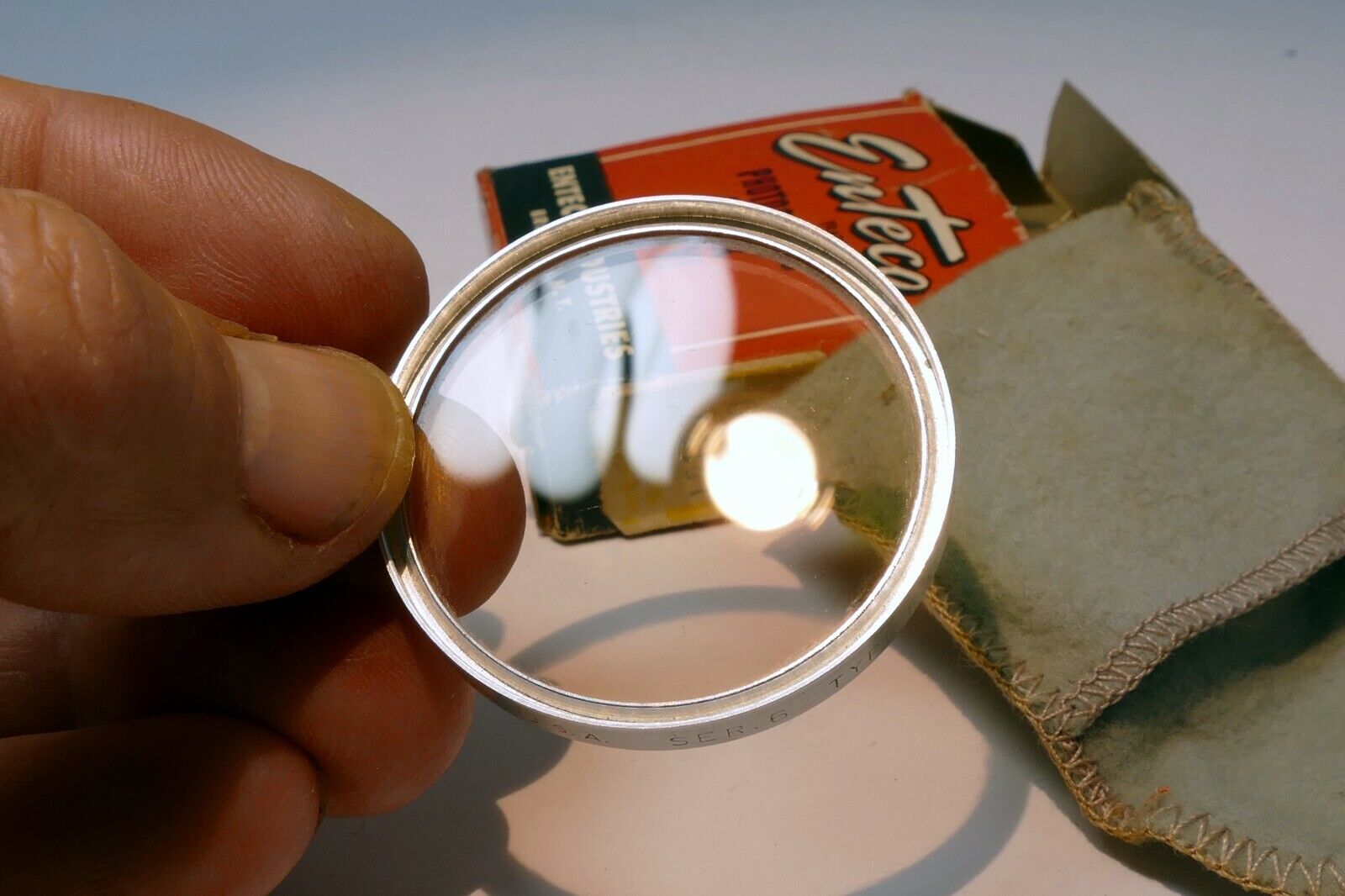 Enteco Lens filter drop in series 6 VI  85C Converts 4900°K to 3200°K Tungsten