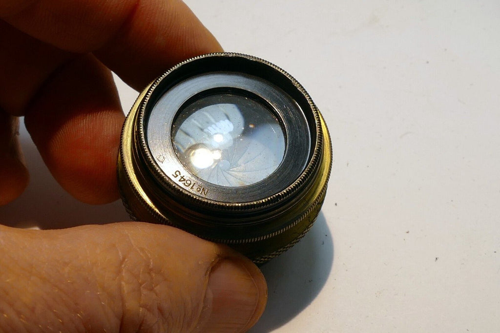 Doppel Anastigmat Oretar 13.5cm f6.8 Lens GruneBach Bonn brass 135mm