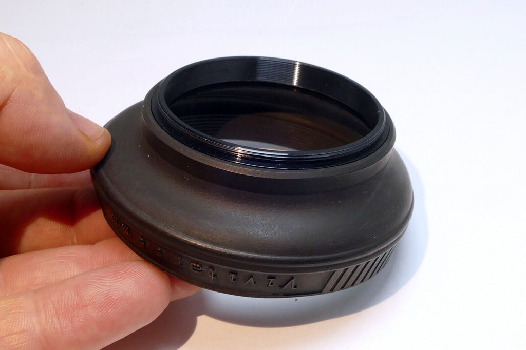 Vivitar 55mm Rubber Lens Hood Shade - poor condition  (rubber rigid from age)
