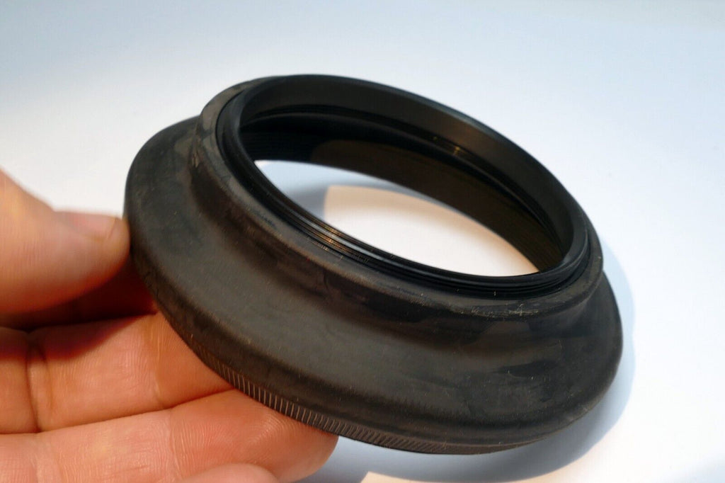 72mm Rubber Lens Hood Shade  double  threaded - poor condition soft rubber