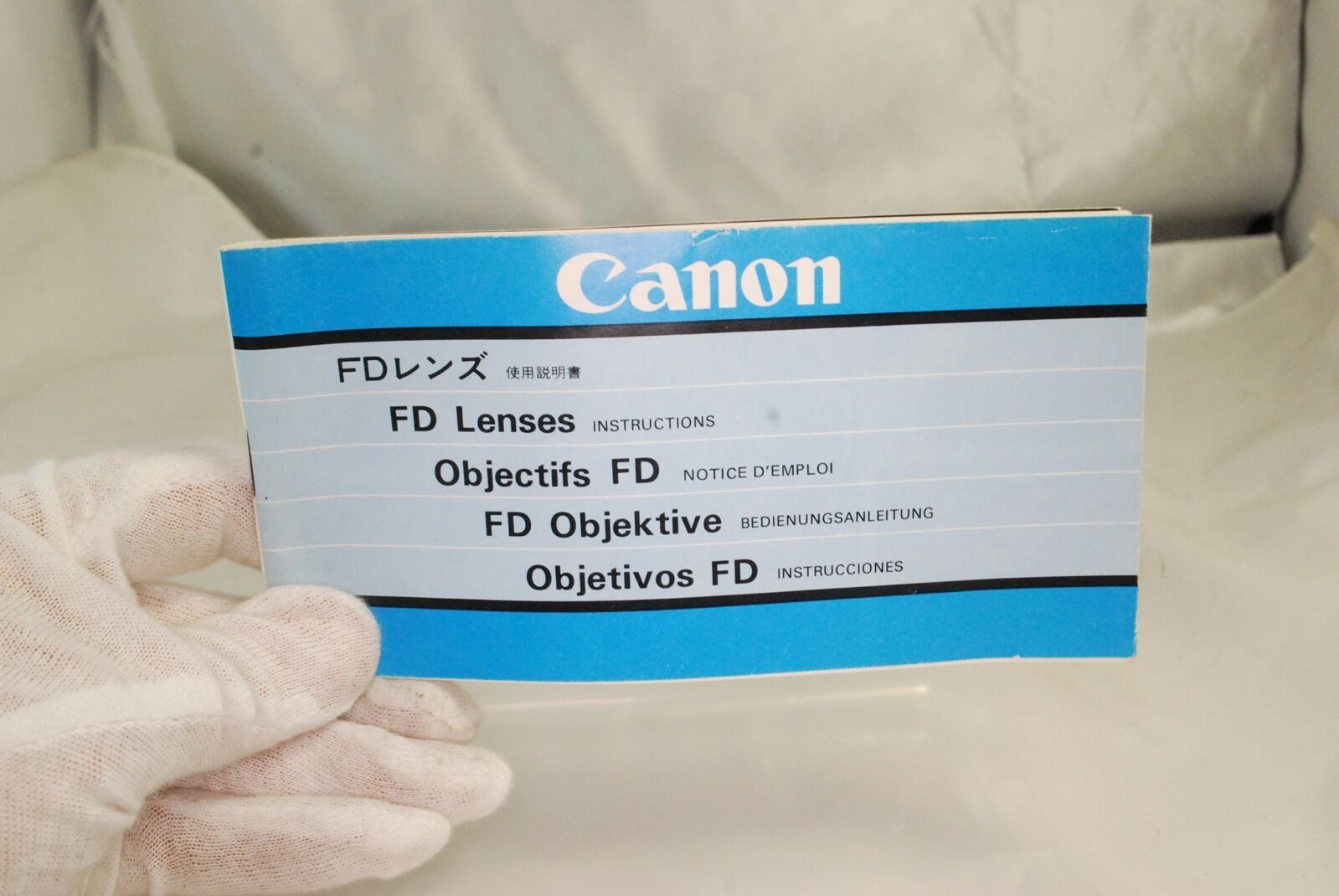 Canon FD Lenses Instructions System Guide Booklet 1970's  7212080