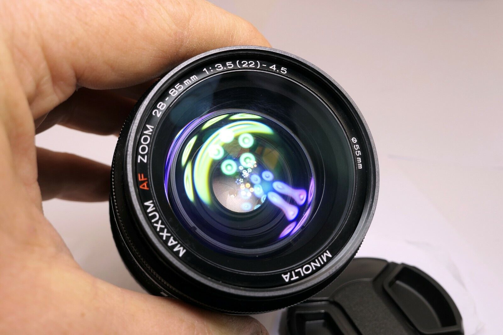 Minolta Maxxum 28-85mm f3.5-4.5 AF Lens (with fungus inside, focus stuck) AS IS