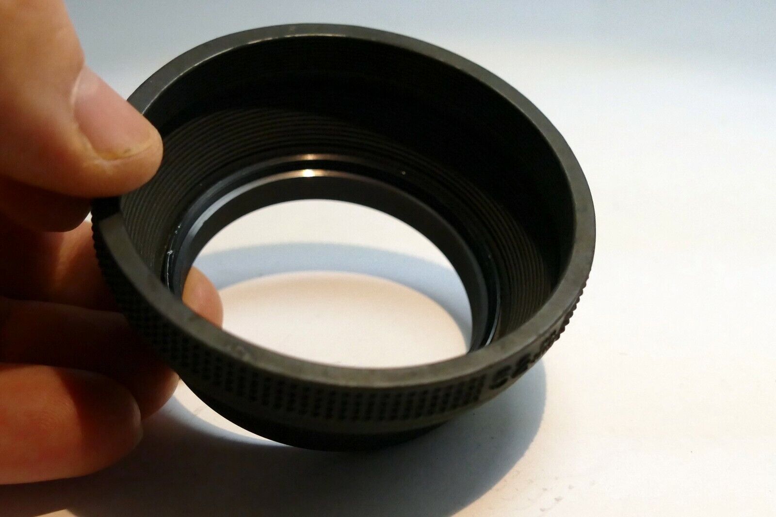 52mm rubber lens hood shade for normal 50mm f1.8 to medium telephoto 85mm f2.8