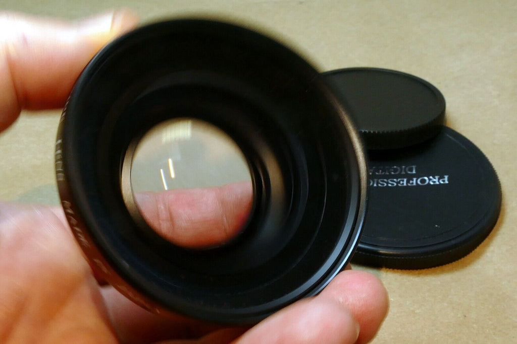 52mm Vision Optics 0.48X Wide Angle Lens with 52mm Hoya sky filter attached