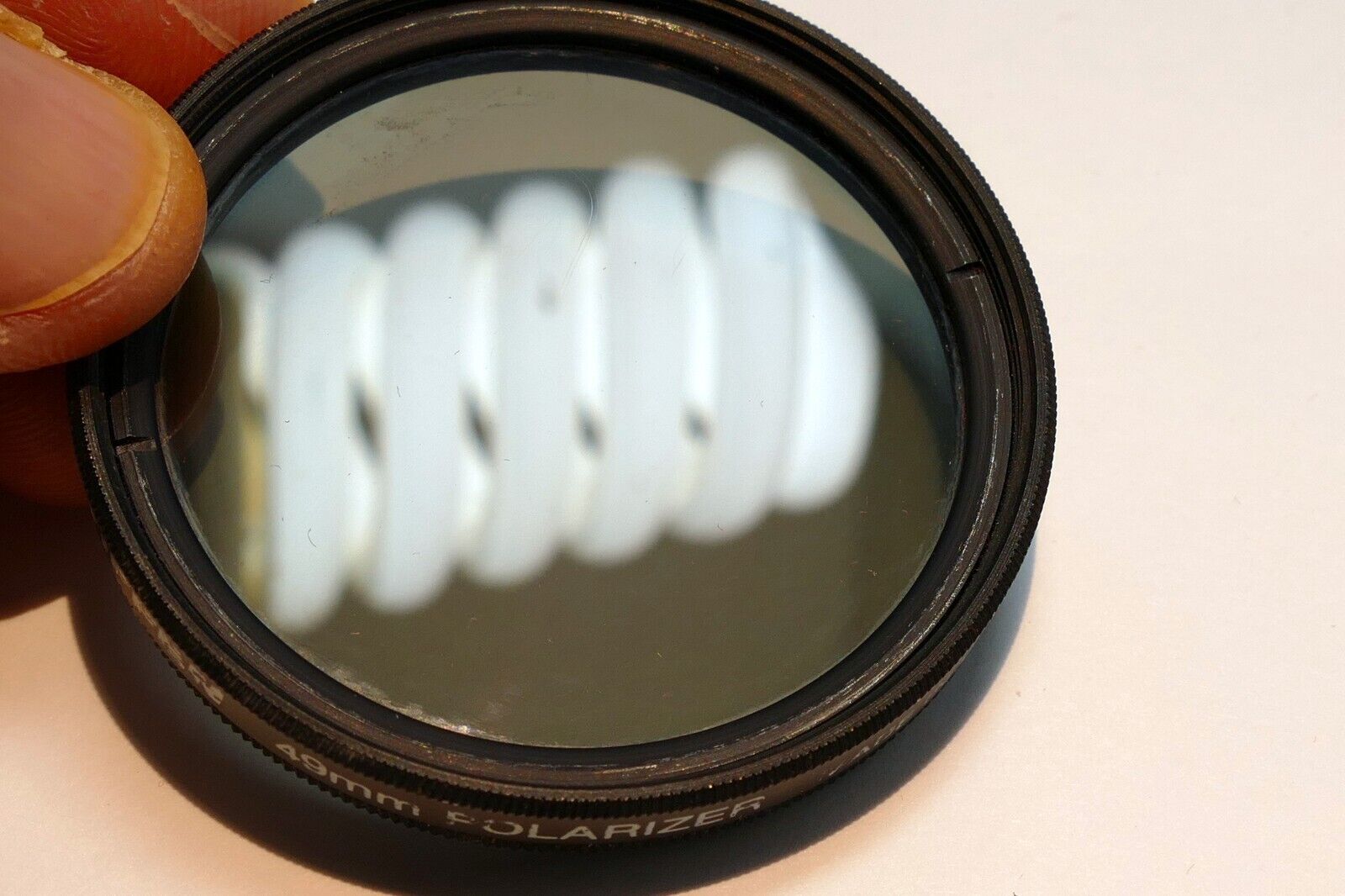 Tiffen 49mm Lens Filter  Polarizer PL Linear  made in USA