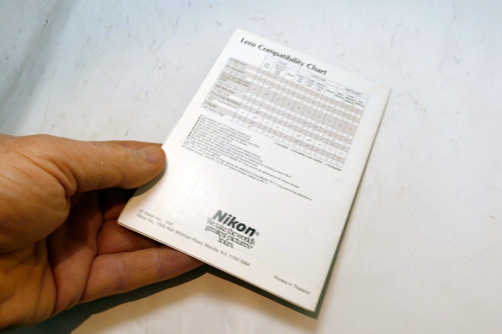 Nikon F N6006 Camera System Information Brochure accessory list  1996