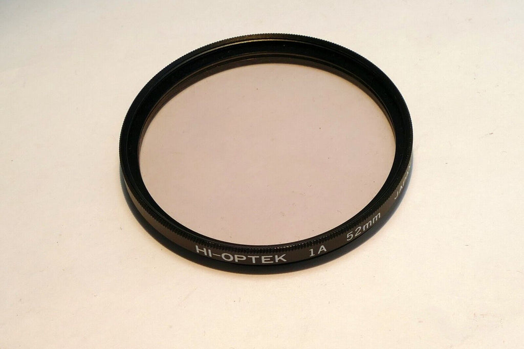 Hi-Optek 52mm Filter 1A Skylight lens threaded made in Japan