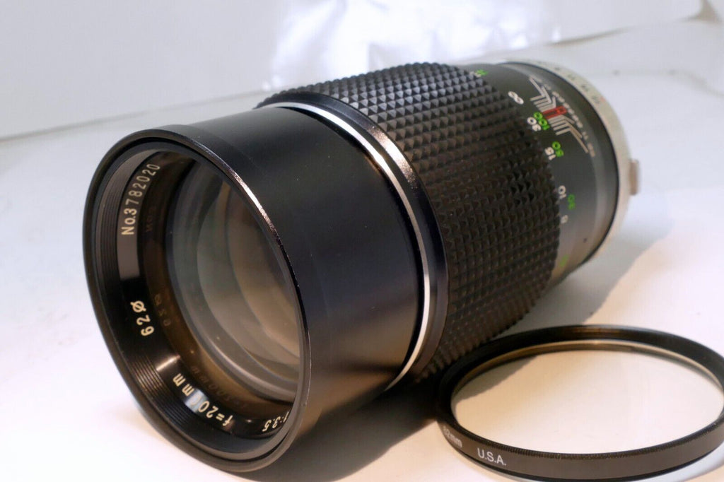 Soligor 200mm f3.5 for Olympus OM manual focus Telephoto prime Lens