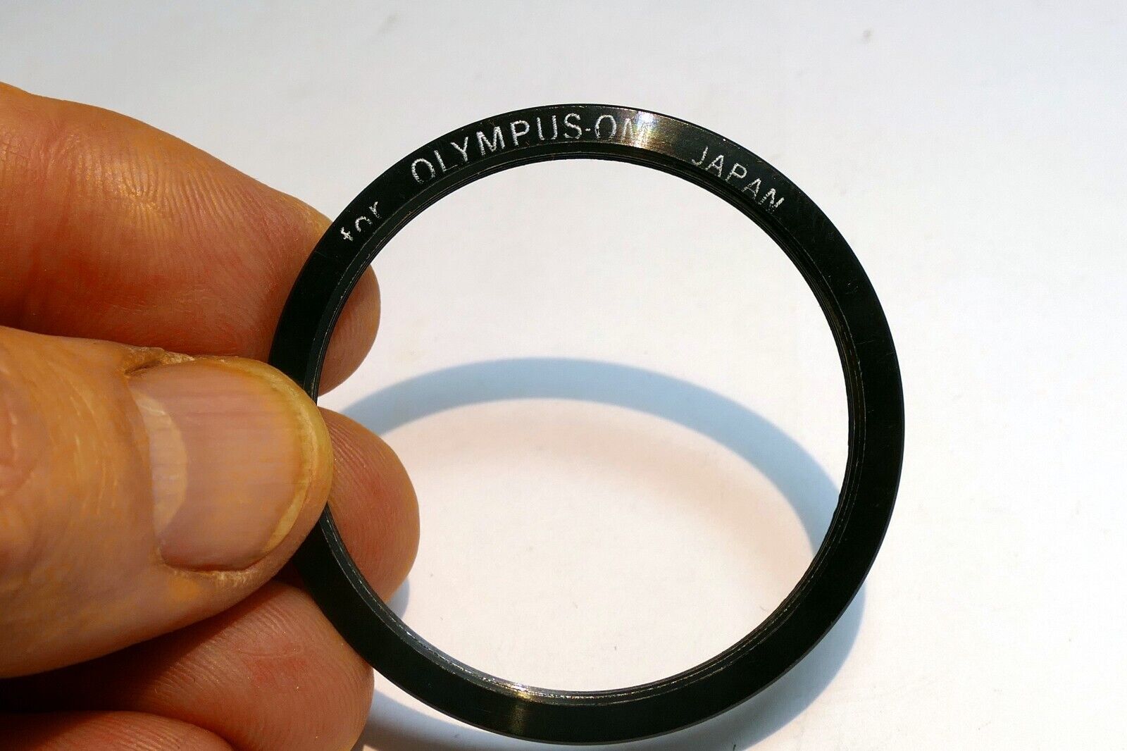 T2 lens inner ring adapter - for Olympus OM (parts) 49mm OD 42mm ID incomplete