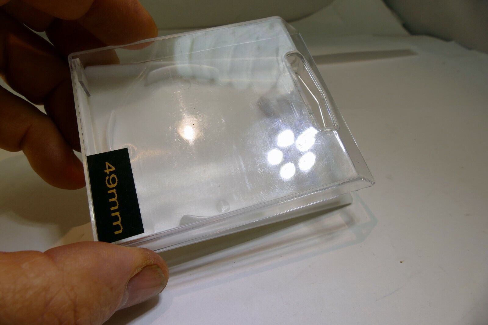 plastic case for 49mm filter