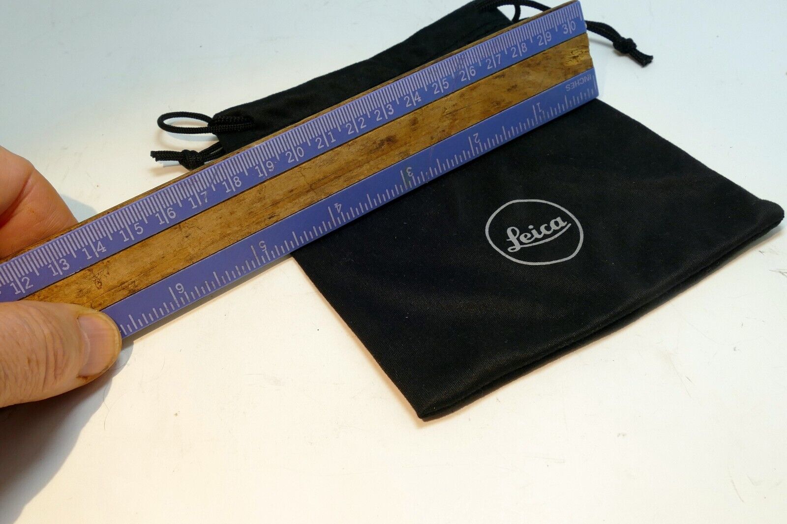 Leica Soft Drawstring Case Pouch 11X12cm for  18mm 21mm 24mm ASPH elmarit