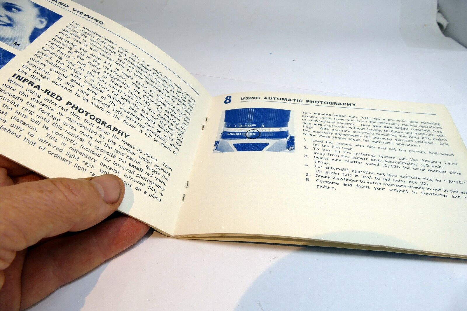 Mamiya Sekor Auto XTL camera Instruction manual guide English E