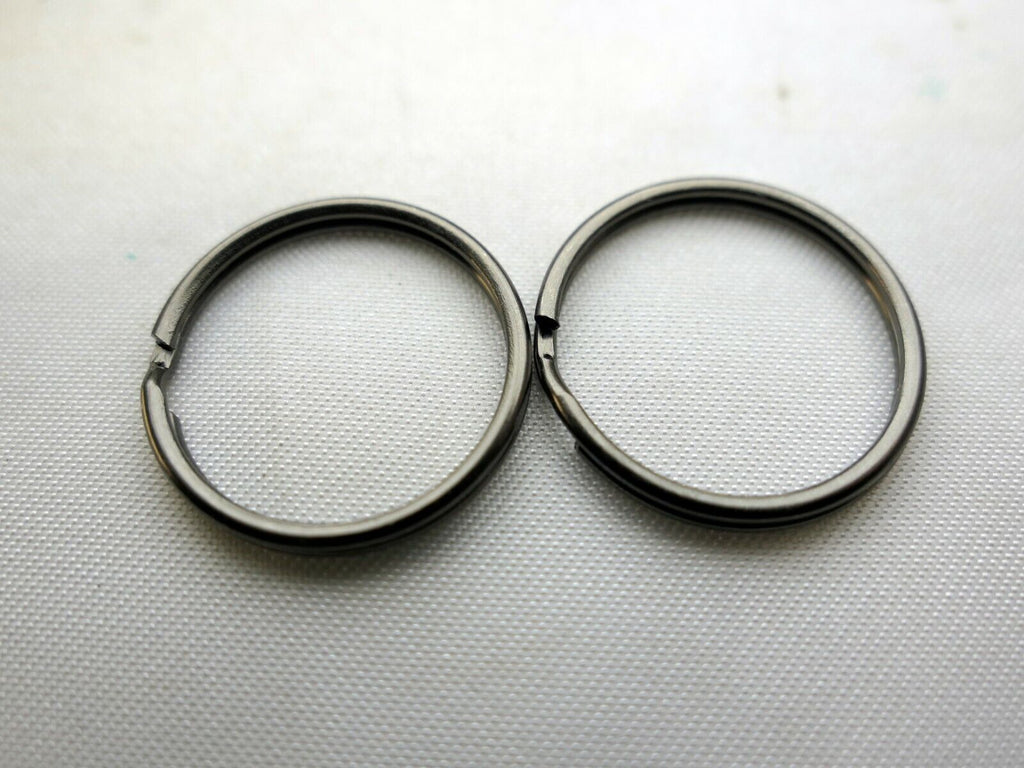 2cm 20mm Lug Connector Metal Split O-Rings hoop ring for camera strap gun black