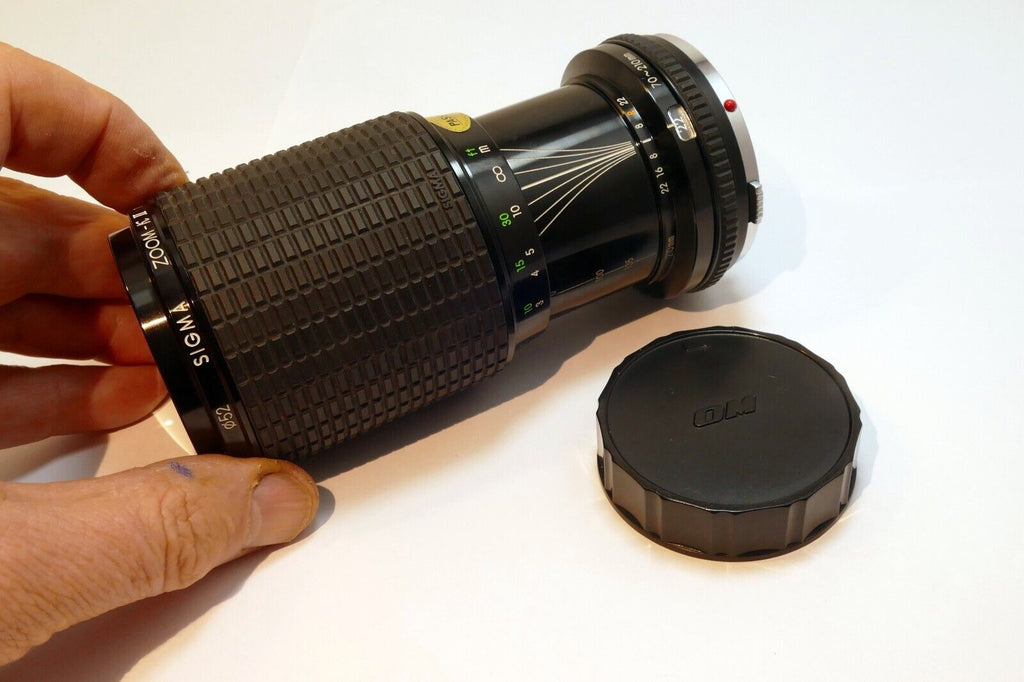 Sigma 70-210mm f4.5 lens for Olympus OM with Haze (AS IS Parts or Repair)