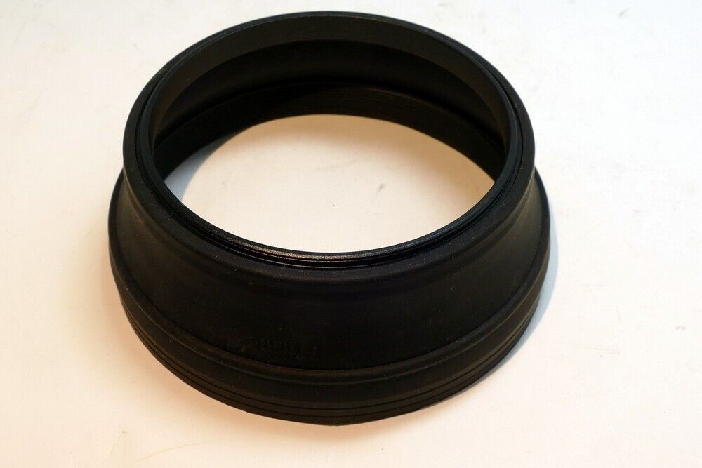 77mm Rubber Lens Hood Shade double threaded telephoto 400mm