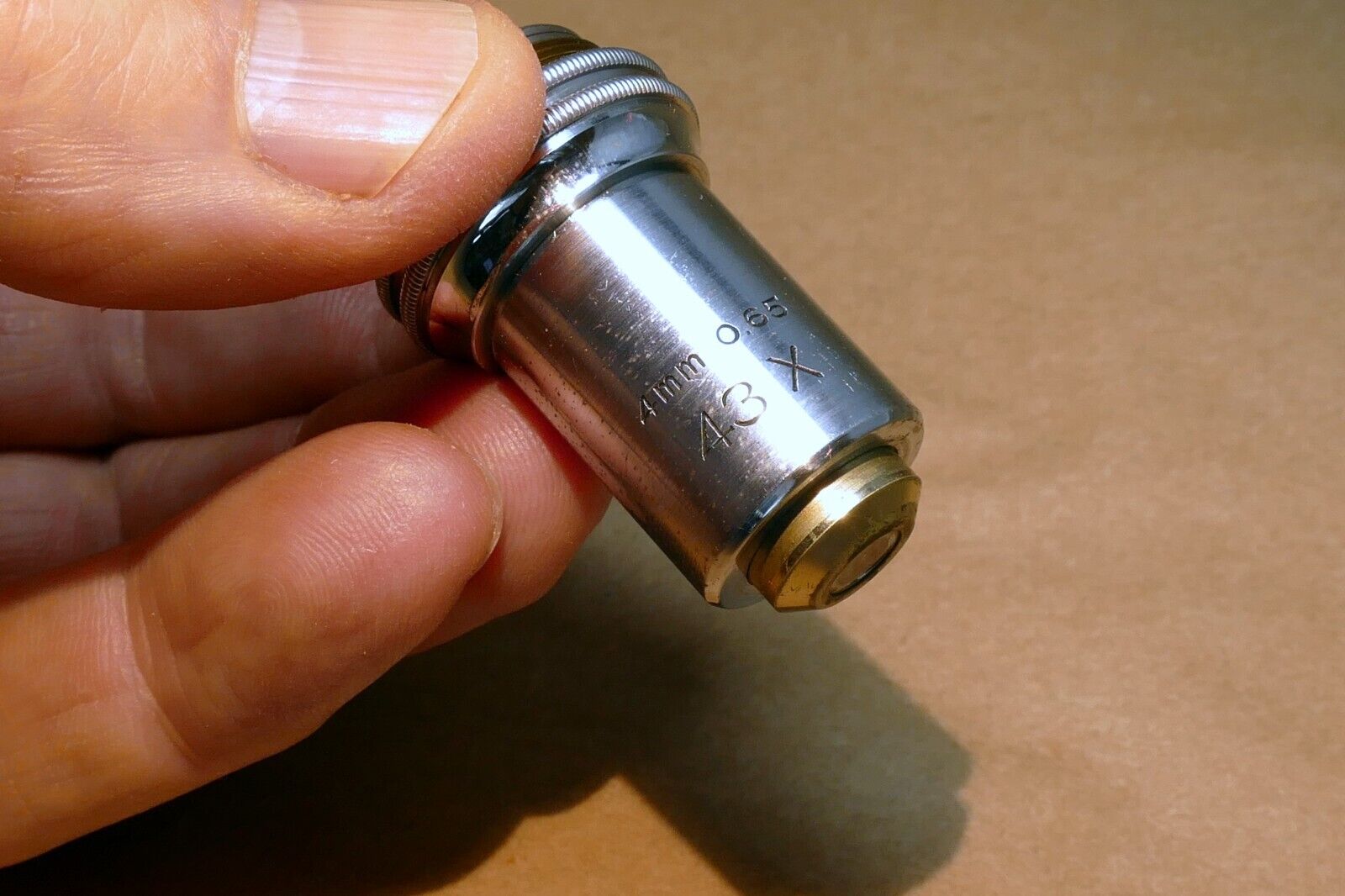 Bausch Lomb 43X 4mm 0.65 Microscope Objective Rochester NY