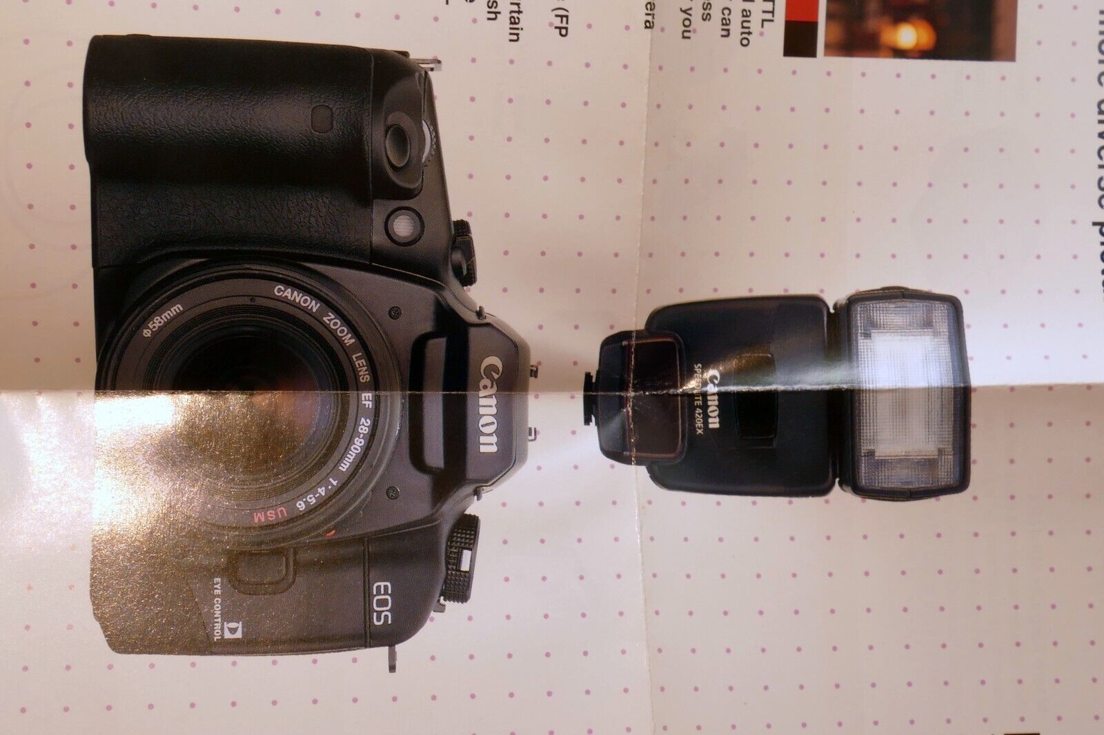 Canon EOS 30 Elan 7E Camera Brochure Accessory list