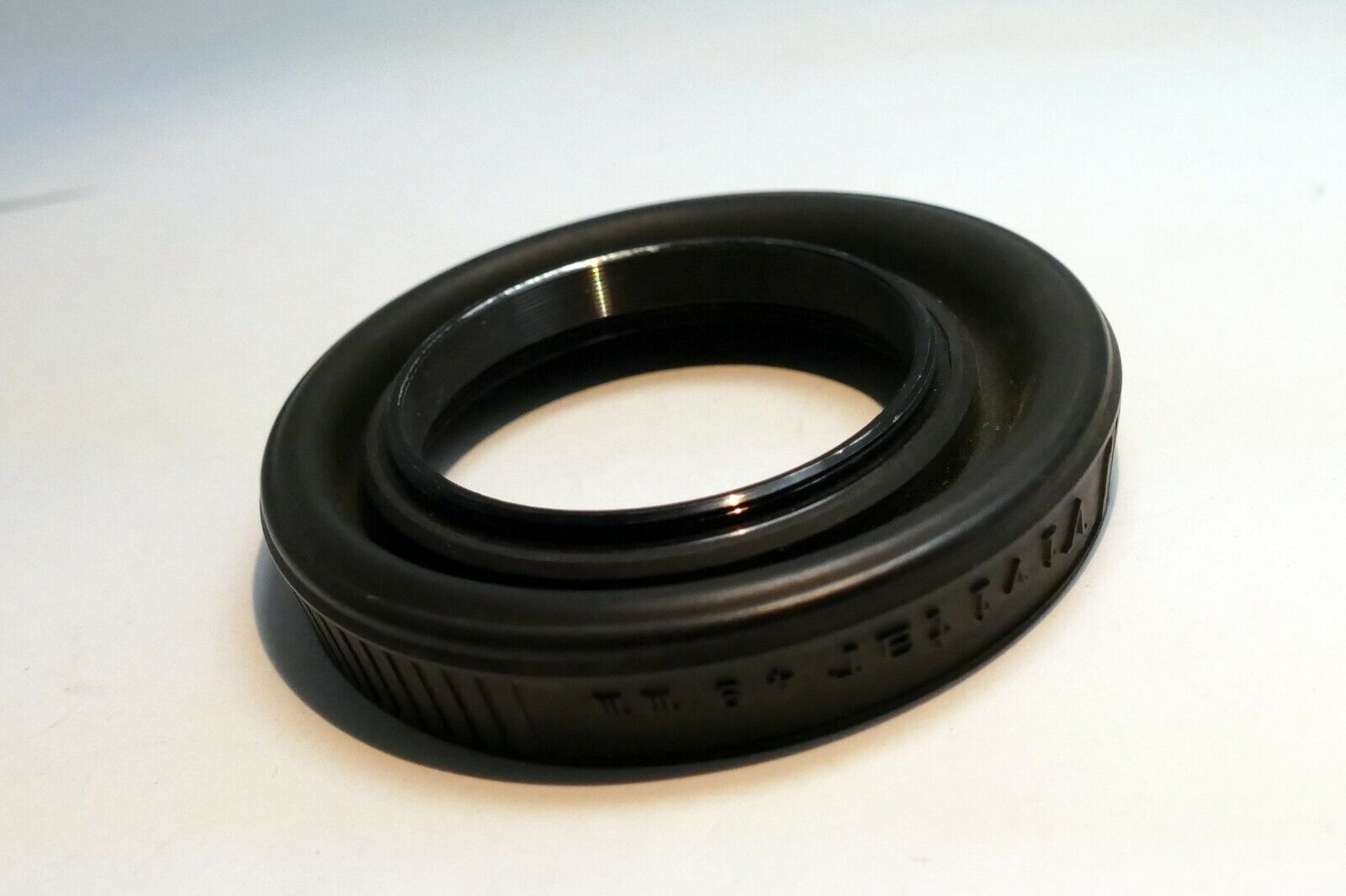 Vivitar 49mm rubber lens hood shade - damaged rigid rubber - AS IS needs repair