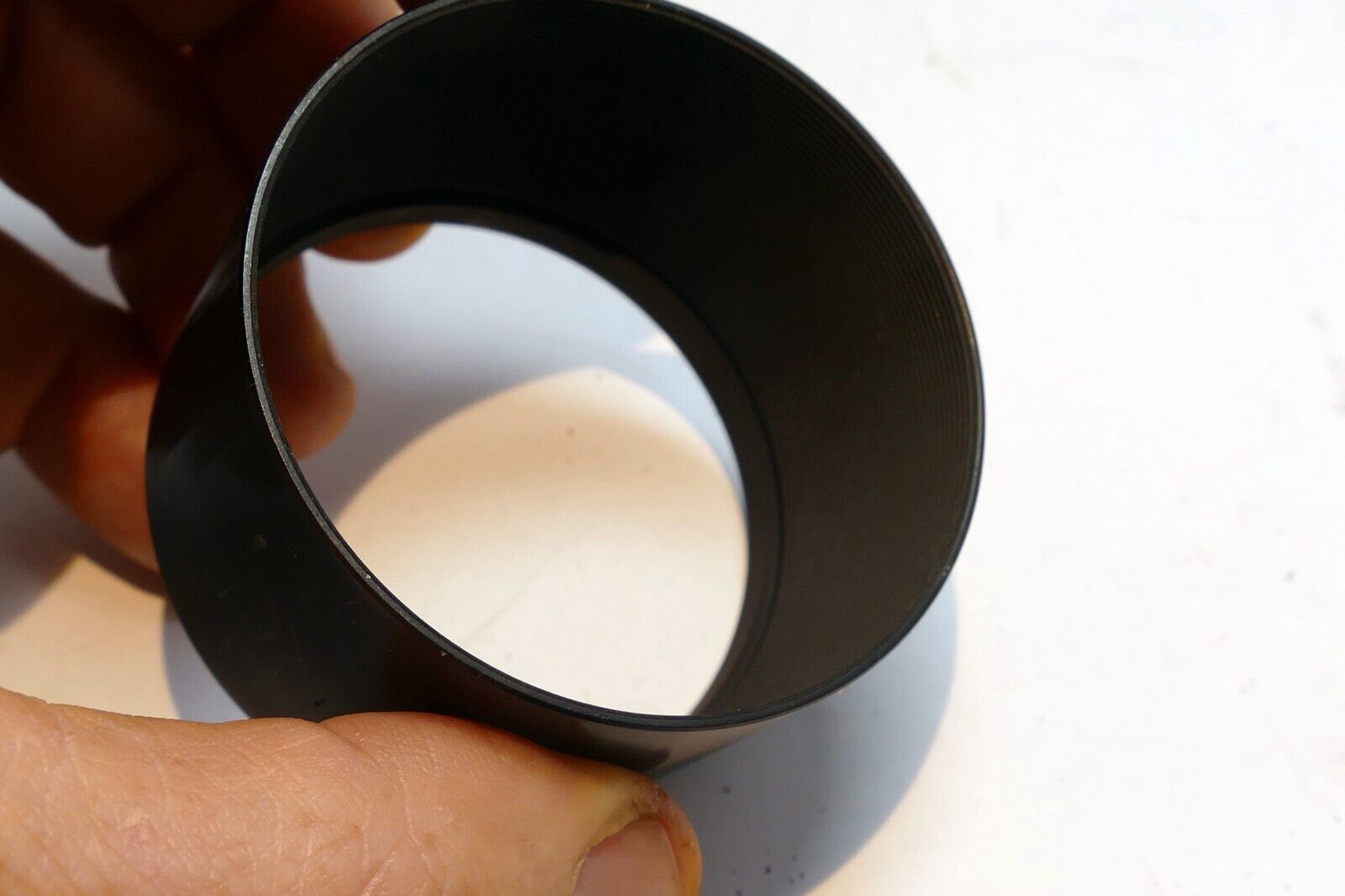 PETRI 55mm threaded Lens Hood Shade screw in metal telephoto