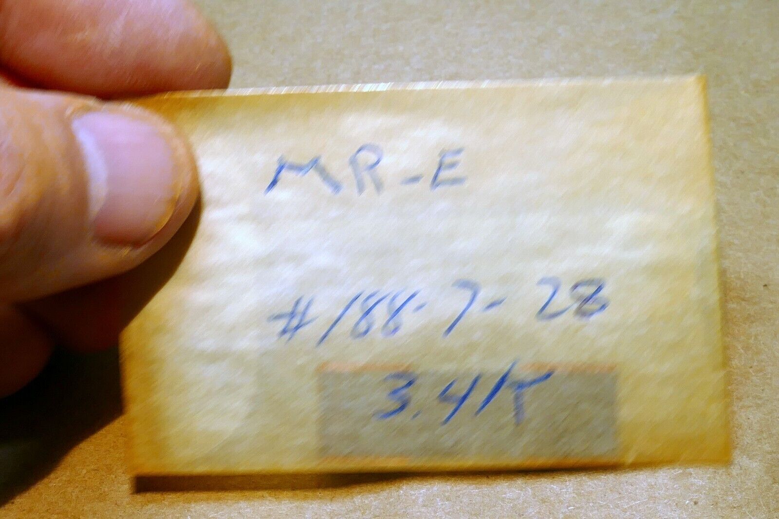 MR-E # 188-7-28 3.4K for  resonance microscope