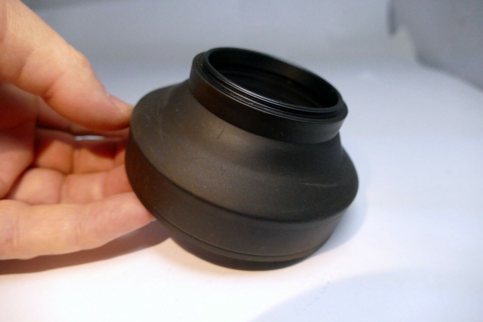 55mm rubber lens hood shade 3-way telephoto and wide angle 28-135mm