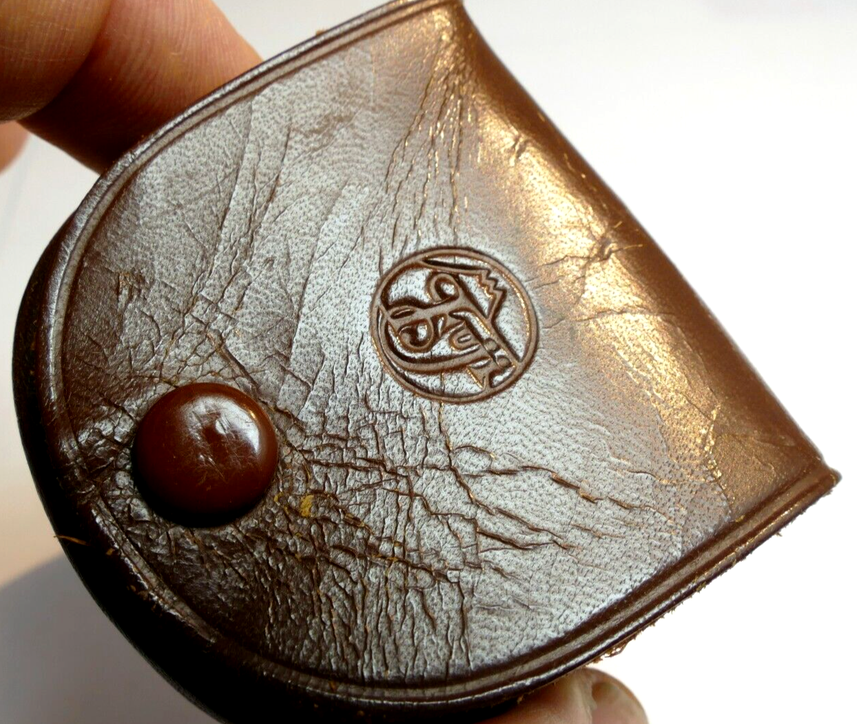 Leather soft pouch case for  Fuji series 6 hood  2X2X1"